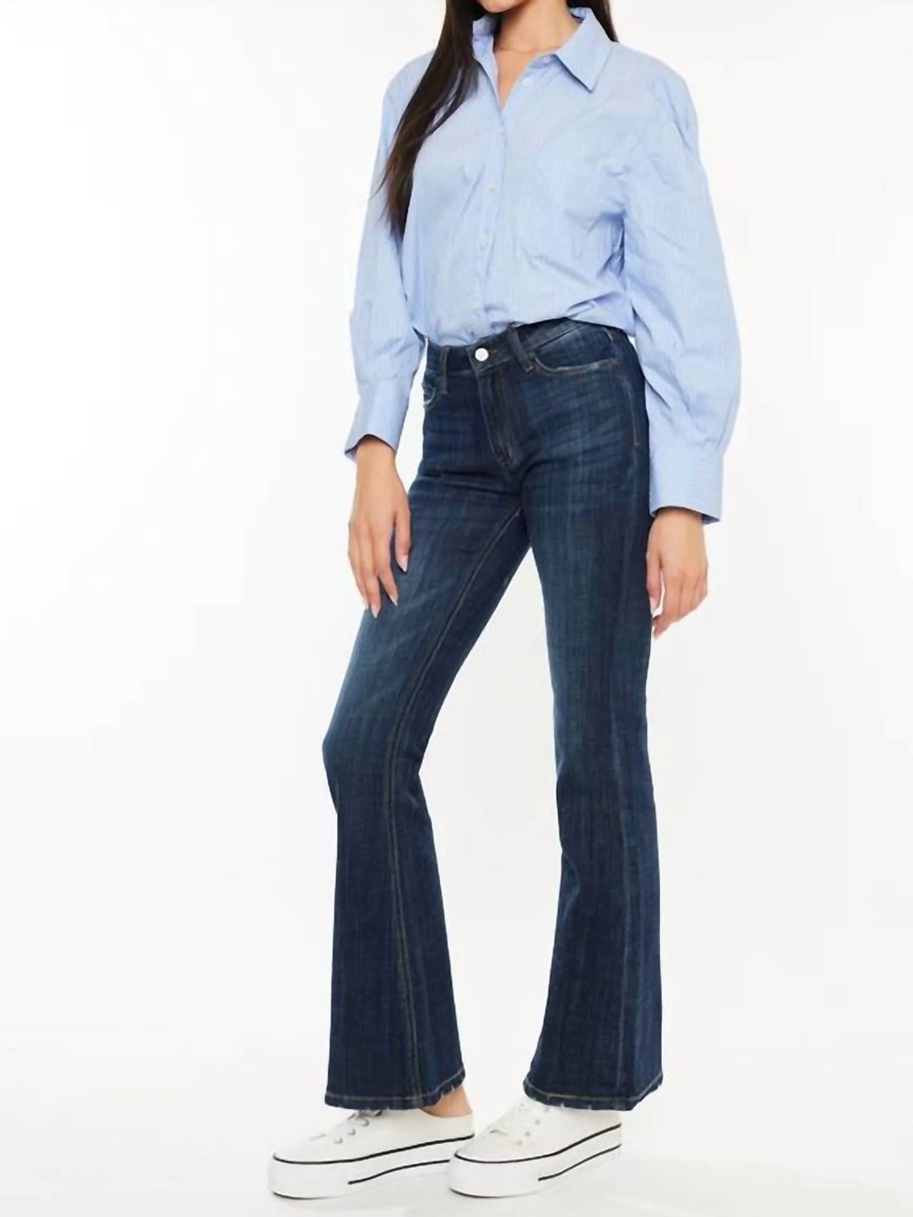 KanCan Dark Blue Flared Jeans